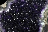 Amethyst Geode On Metal Stand - Extra Dark Crystals #50812-5